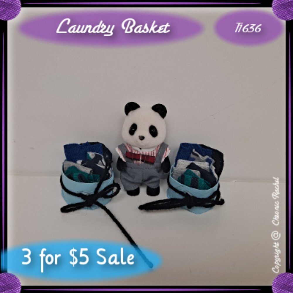 2-Pack Sky Blue & Black Yarn Fabric Bins